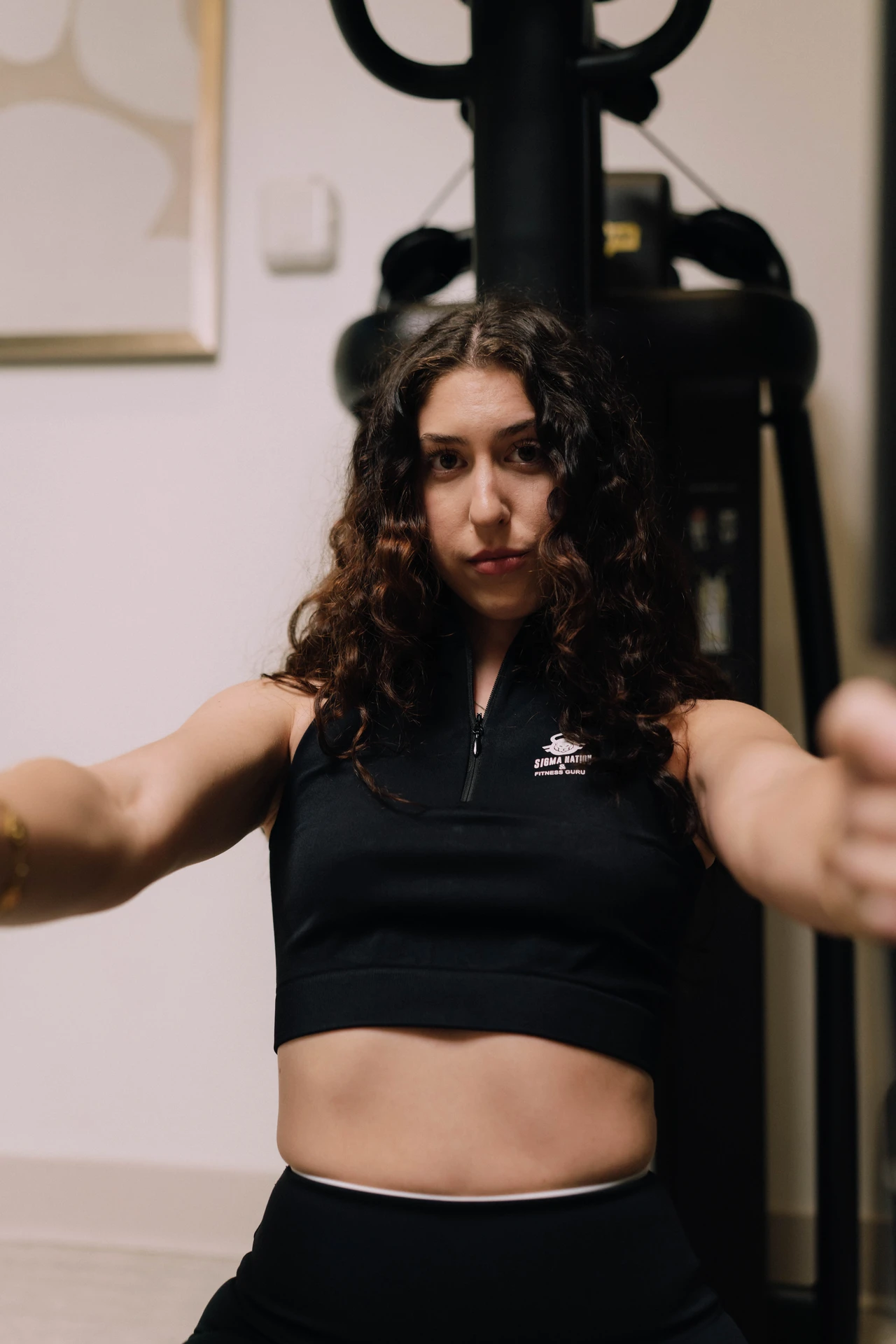 Athletic Crop Top Black